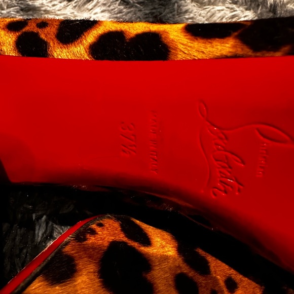 christian louboutin cheetah booties 37.5 - Picture 5 of 5